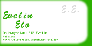 evelin elo business card