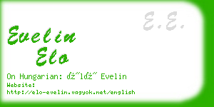 evelin elo business card